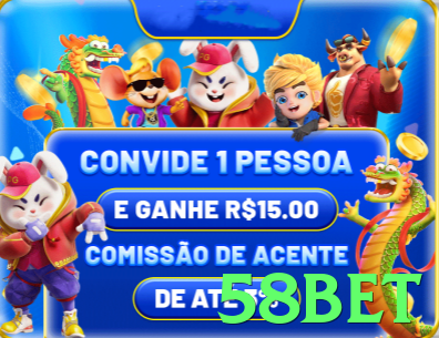 Imagem promocional da 58bet destacando a plataforma e seus benefícios. - go