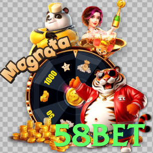 Imagem promocional da 58bet destacando a plataforma e seus benefícios. - app