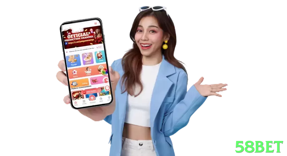 Imagem promocional da 58bet destacando a plataforma e seus benefícios. - apk