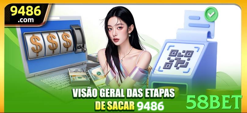 Imagem promocional da 58bet destacando a plataforma e seus benefícios. - pak