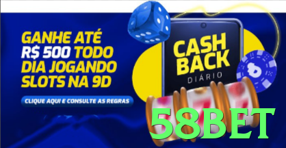 Imagem promocional da 58bet destacando a plataforma e seus benefícios. - vip