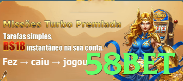 Imagem promocional da 58bet destacando a plataforma e seus benefícios. - app