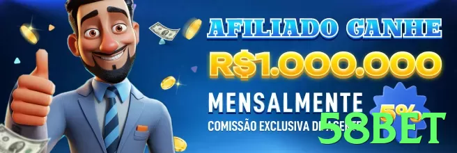Imagem promocional da 58bet destacando a plataforma e seus benefícios. - pk