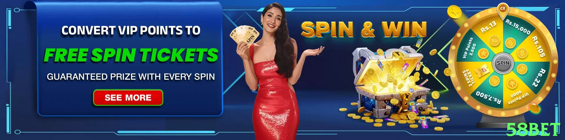 Imagem promocional da 58bet destacando a plataforma e seus benefícios. - pak