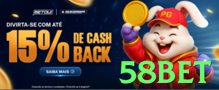 Imagem promocional da 58bet destacando a plataforma e seus benefícios. - pak