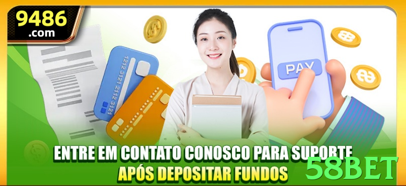 Imagem promocional da 58bet destacando a plataforma e seus benefícios. - go