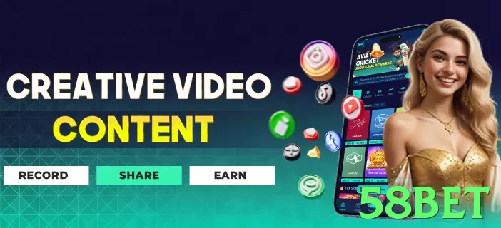 Imagem promocional da 58bet destacando a plataforma e seus benefícios. - pk