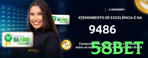 Imagem promocional da 58bet destacando a plataforma e seus benefícios. - go