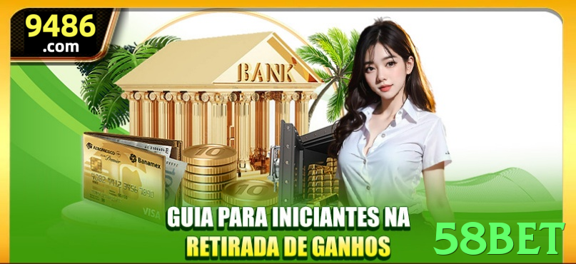 Imagem promocional da 58bet destacando a plataforma e seus benefícios. - go