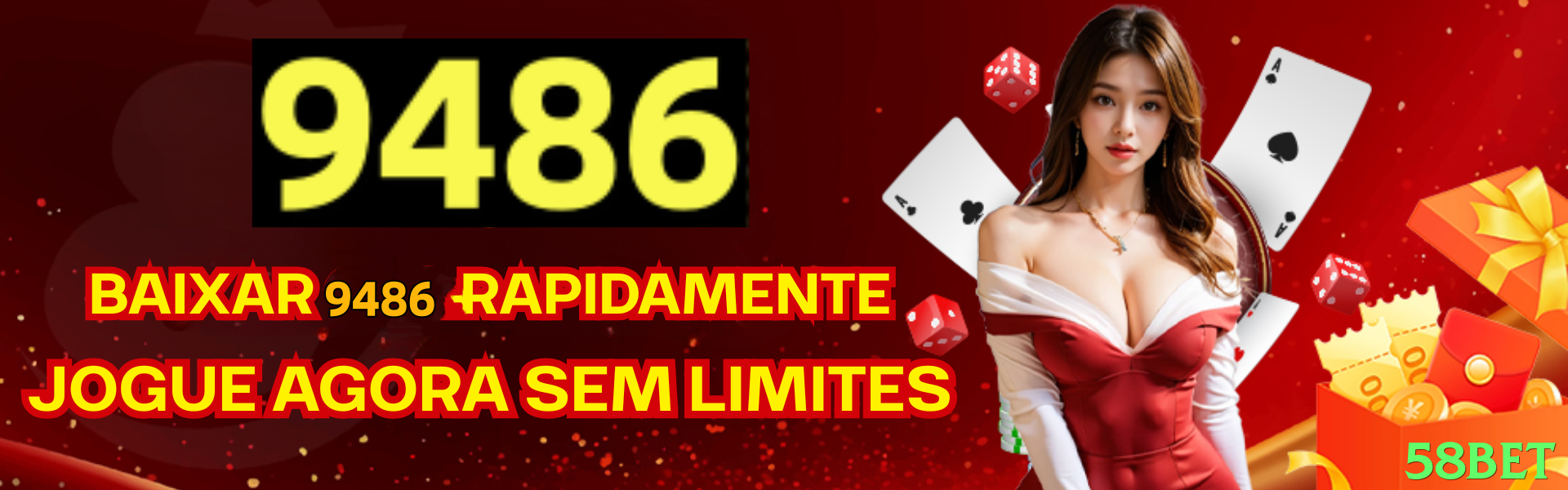 Imagem promocional da 58bet destacando a plataforma e seus benefícios. - app