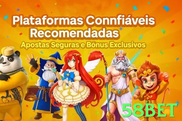 Imagem promocional da 58bet destacando a plataforma e seus benefícios. - go