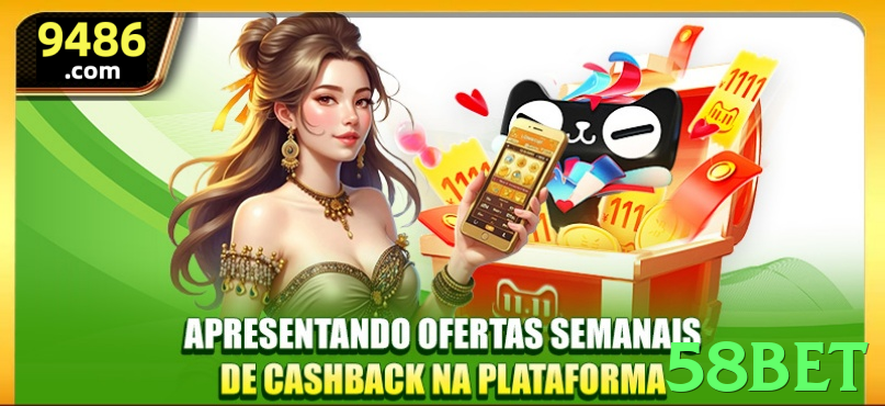 Imagem promocional da 58bet destacando a plataforma e seus benefícios. - pk