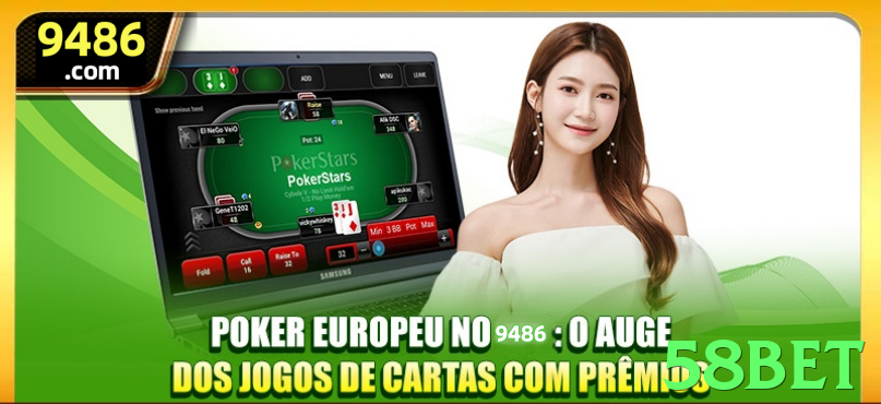 Imagem promocional da 58bet destacando a plataforma e seus benefícios. - pk