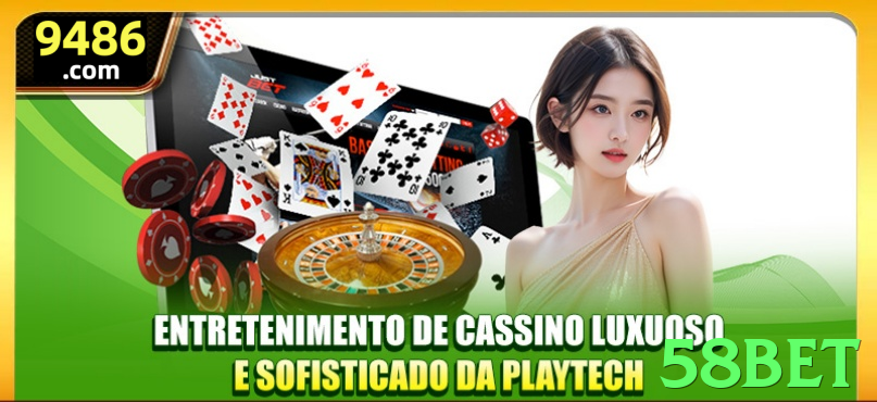 Imagem promocional da 58bet destacando a plataforma e seus benefícios. - pk