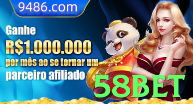 Imagem promocional da 58bet destacando a plataforma e seus benefícios. - pak