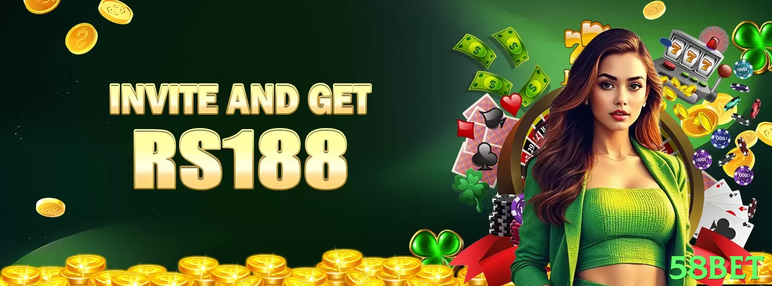 Imagem promocional da 58bet destacando a plataforma e seus benefícios. - pak