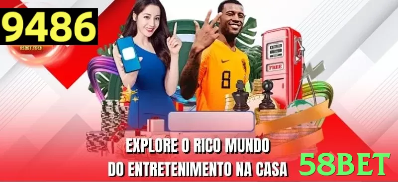 Imagem promocional da 58bet destacando a plataforma e seus benefícios. - pro